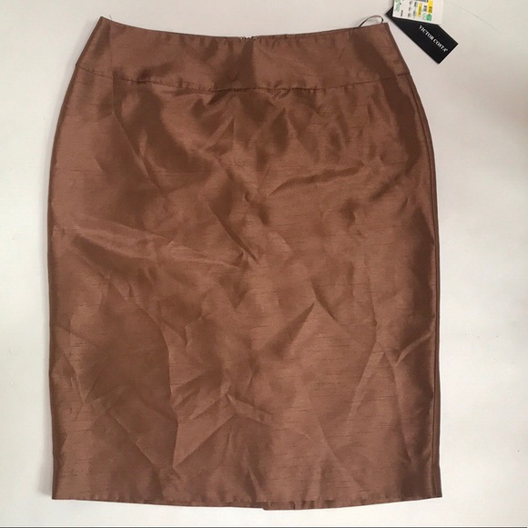 Victor Costa Dresses & Skirts - NWT Victor Costa Bronze Metallic Skirt